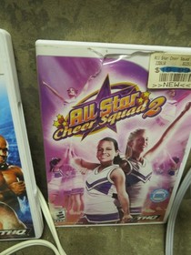 Vintage NINTENDO Wii Fit Sports Video Game Console Bundle Controllers Games