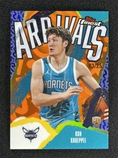 2025-26 Topps Finest Kon Knueppel #A-4 Arrivals RC Rookie Orange Hornets /25