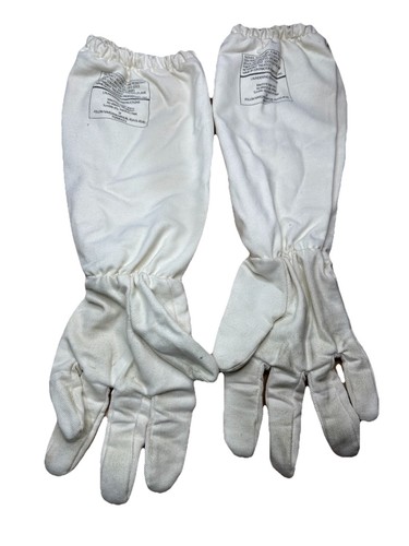 MILITARY ANTI FLASH FLAME RESISTANT NAVY GLOVE USGI ELBOW LENGTH 100% COTTON
