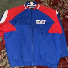 Vintage 90s New York Giants NFL Apex One Pro Line Coat Jacket Mens XL