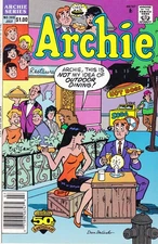 Archie #389 (Newsstand) VF; Archie | July 1991 Hot Dog Cover - we combine shippi