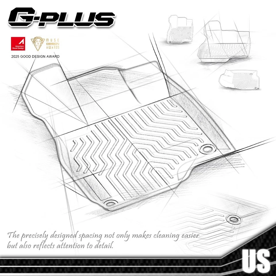 TPE Floor Mats Liner Fit For Ford F-250 F-350 Super Duty Crew Cab 1999-2007 Foto 2 de 4