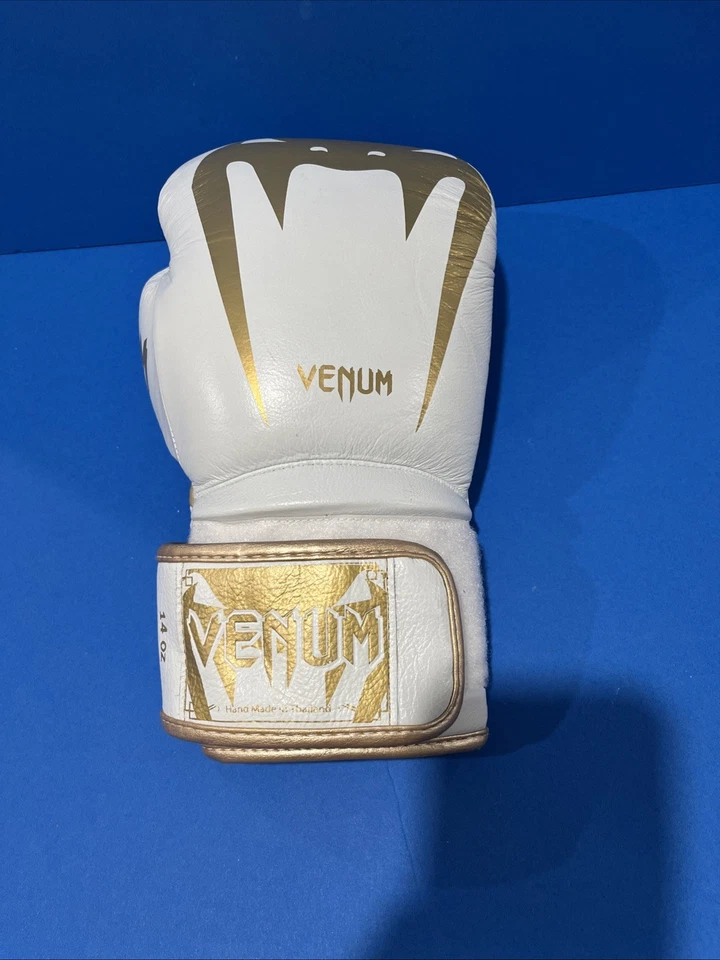 Guantes de boxeo Venum Elite 14 oz blanco/blanco roto Foto 2 de 4