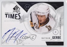 2009-10 SP Authentic Sign of the Times Nathan Gerbe #ST-NG Auto 0f2