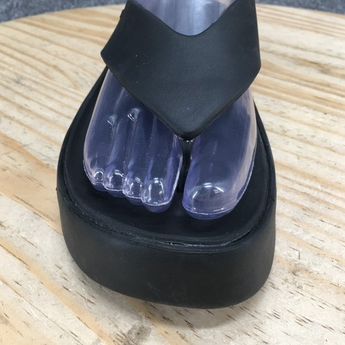 Crocs Damen-Sandalen 7 Getaway Plateau Strand Flip-Flop schwarz Keilabsatz 209410 - Bild 4 von 18