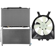 PICKOOR Electric Radiator Condenser Cooling Fan Kit For Honda Odyssey 2005-2010