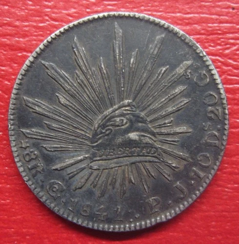 1841 Mexico 8 Reales — photo from the most recent tracked eBay sale