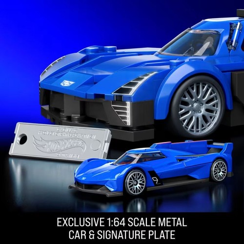 Mattel Brick Shop Hot Wheels Cadillac Project GTP Hypercar 236 Pieces In Stock - Picture 6 of 7