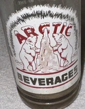 ARCTIC BEVERAGES ACL Soda Bottle,  Conroe TX  Excellent Condition 10 oz VTG
