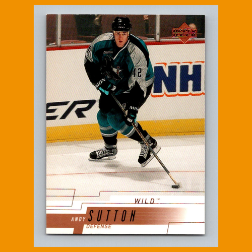Tarjeta de hockey salvaje Andy Sutton #89 2000 Upper Deck Minnesota NHL CASI NUEVA - Imagen 1 de 3