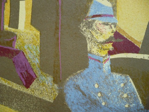 Francis Atlee Caldwell, LISTED California Mod serigraph in colors rare - Picture 5 of 12