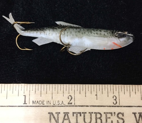 Fishing Lure Spinner Soft Plastic Minnow Set 5 Adys French Vintage NOS 5 Styles - Picture 12 of 16