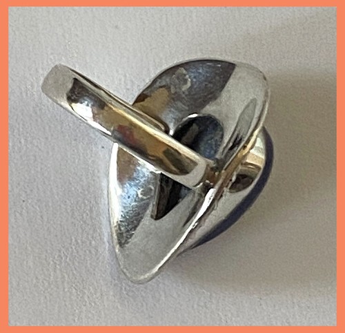 ¡Anillo de plata esterlina lapislázuli hecho a mano hecho a mano de la India! - Imagen 4 de 5