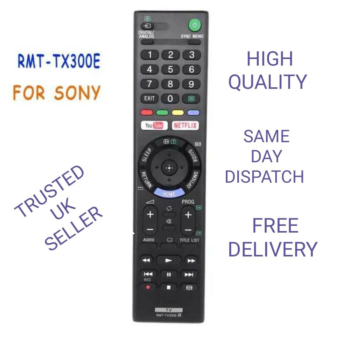 SONY TV REMOTE RMT-TX300E REPLACEMENT FOR SONY BRAVIA SMART TV