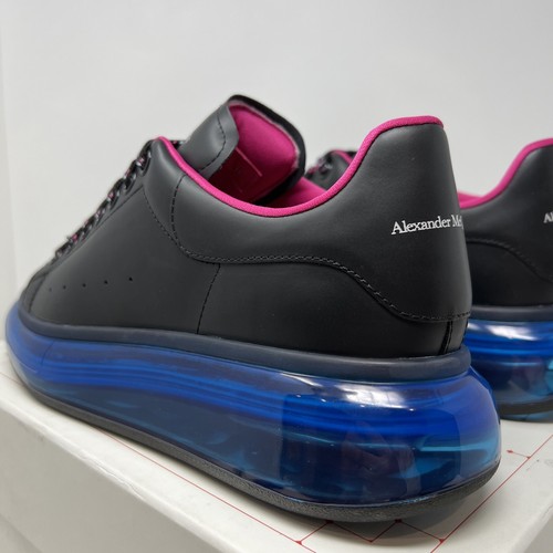 Alexander McQueen Clear-Sole Women's Sneakers Size 11 US /41 EU Black Blue - Picture 6 of 9