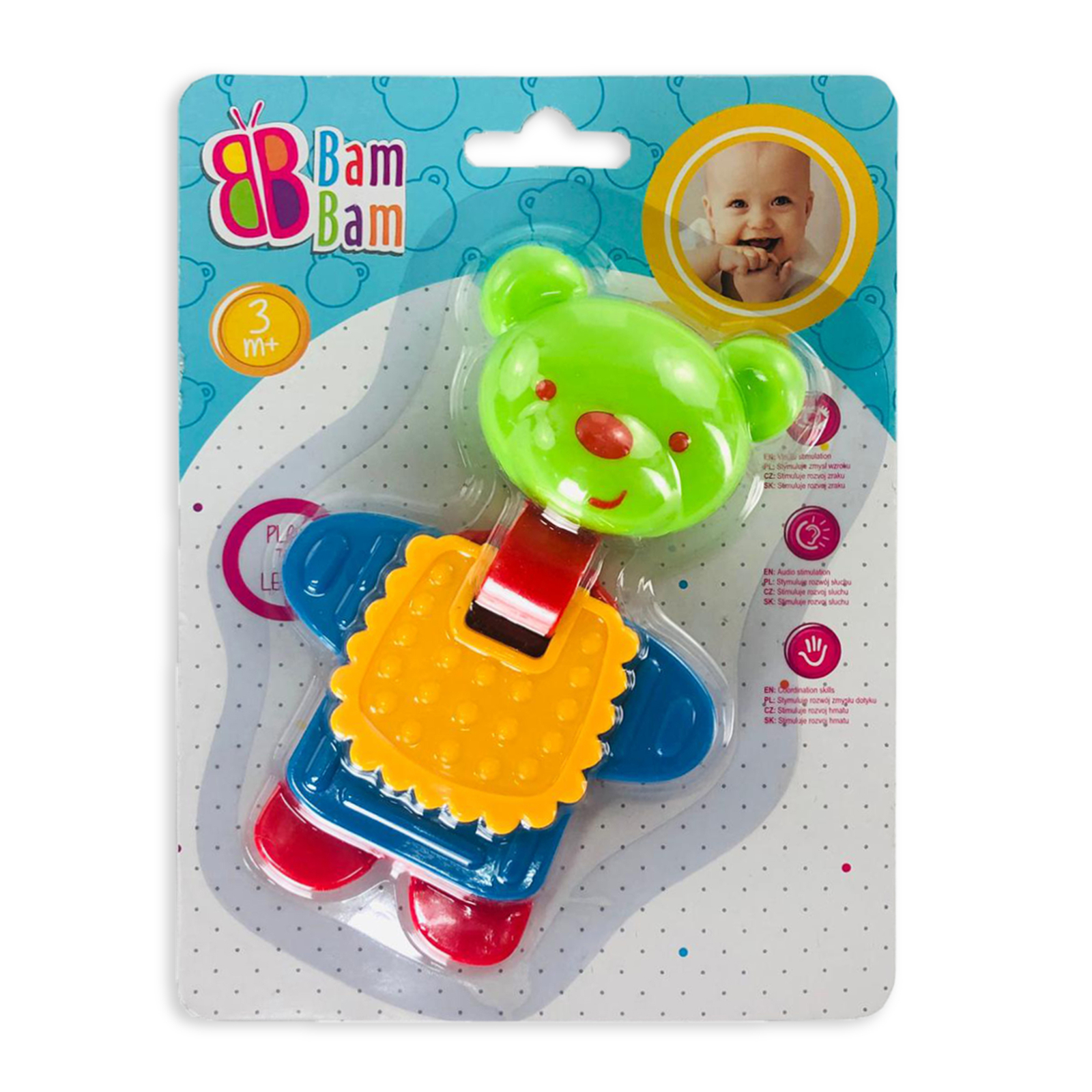 Giocattolo creativo per bambini neonato BamBam orsetto sonaglio 2863 foto 2
