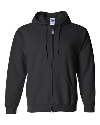 Sudadera con capucha Gildan mezcla pesada con cremallera completa 18600 S-5XL estilo sostenible - Imagen 4 de 38