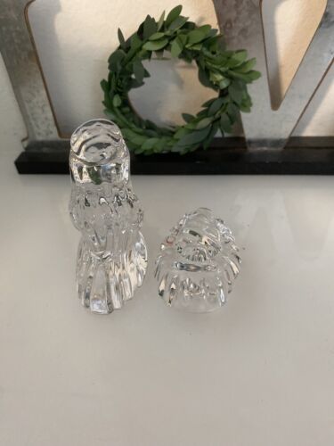 Waterford Marquis Krippe Maria & Jesuskind Figuren Bleikristall 2-teiliges Set Vintage - Bild 10 von 19