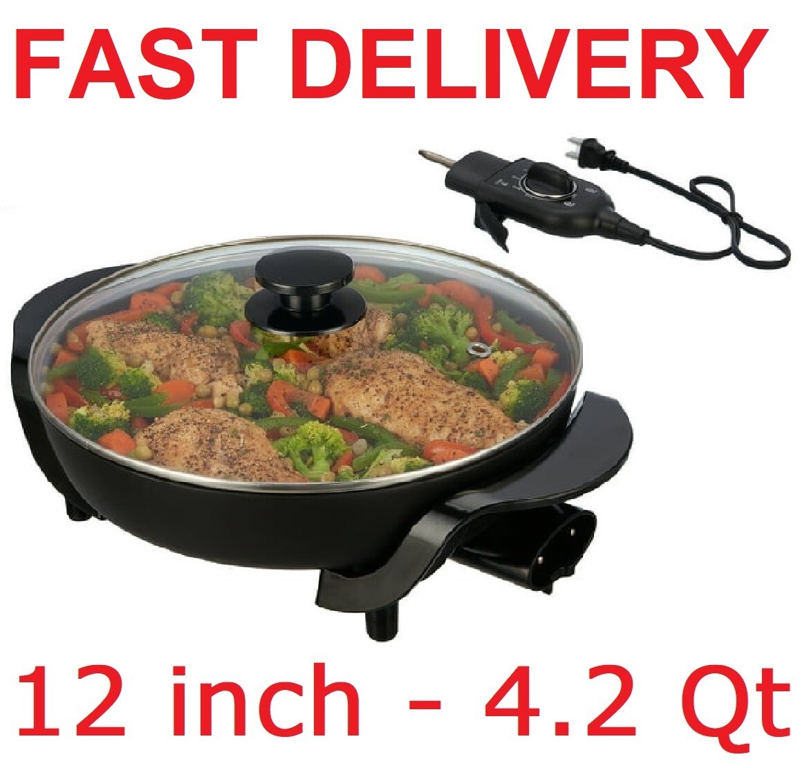 Round electric skillet online