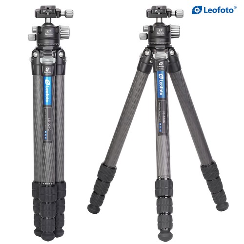 Leofoto Camera Tripod LS-324C with Ballhead LH-40 Professional Carbon Fiber