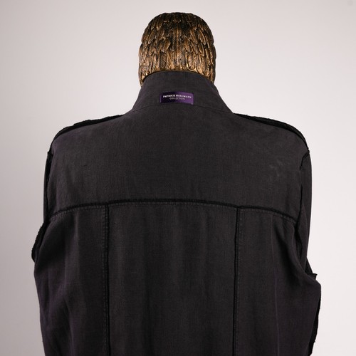NWT $2450 PATRICK HELLMANN Pure HEMP Jacket Blue-Purple 42US/52IT - Picture 7 of 16