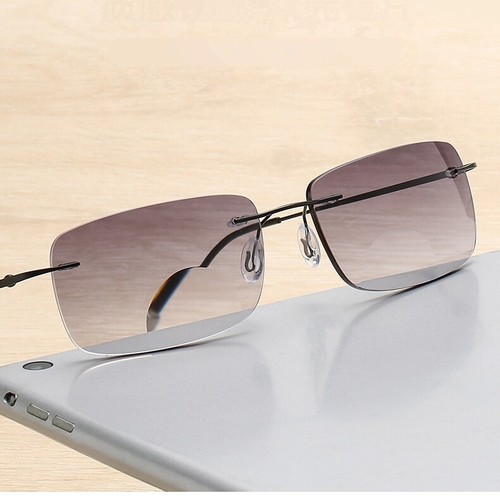 Bifocal Rimless Reading Glasses Anti Blue Light Men Women Sunglasses +1.0~4.0 - Bild 1 von 16