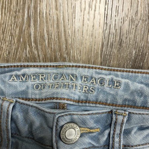 AMERICAN EAGLE Jegging Skinny Leg Low Rise Blue Denim Jeans Women's Size 0 Short - Picture 8 of 12