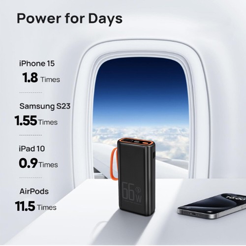 Powerbank 9000000mAh PD 22,5W Display LCD Ricarica Rapida Super Veloce Caricatore Rapido - Foto 8 di 15