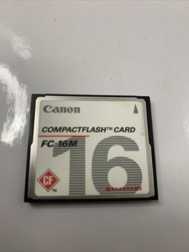 Canon Genuine 16MB FC-16M MEGABYTE CF Compact Flash Camera Memory Card