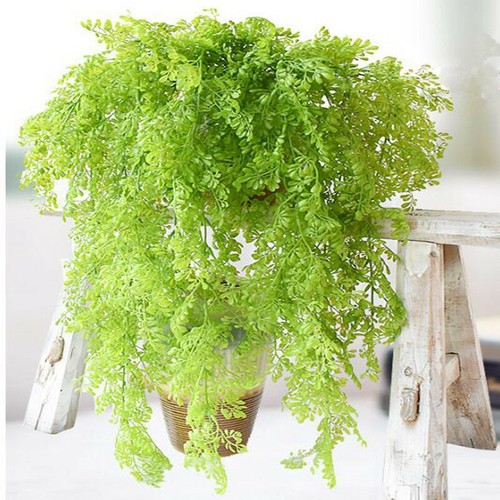 80cm 9 Fork Wall Hang Artificial Moss Plant Flower Vine Garland Wedding Home - Bild 3 von 7