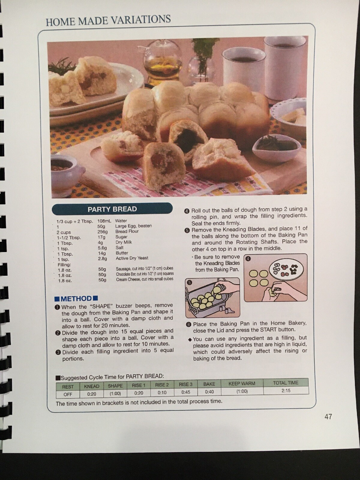 OWNER'S MANUAL for Zojirushi Home Bakery Virtuoso Breadmaker BBPAC20
