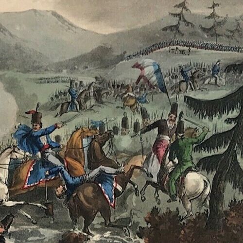 Batalla Morales Militar Jenkins Aguatinta Marcial Impresión Guerra Peninsular 1813 - Imagen 4 de 4