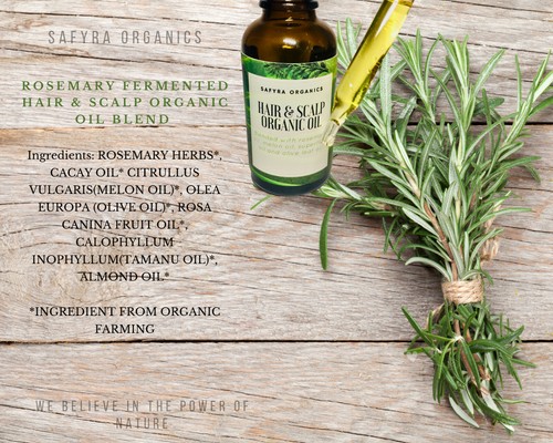 Hair & Scalp Organic Oil Blend with Rosemary improves hair growth 30ml - Picture 5 of 11