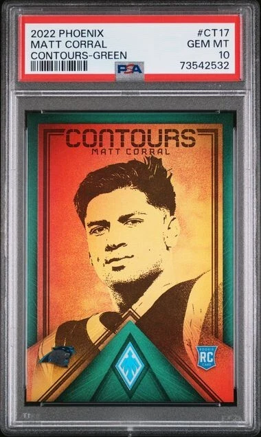 Matt Corral Panini Phoenix Contours #CT17 Green