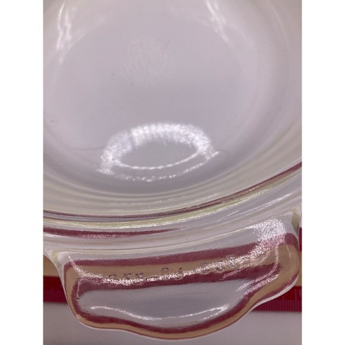 Antique Pyrex Etched Glass Casserole w/ Lid & Sliver Stand Holiday VTG - Picture 9 of 12