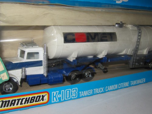 MATCHBOX SUPERKINGS K-103 TANKER TRUCK 'COMET' MINT / PERFECT MIB - Picture 3 of 8