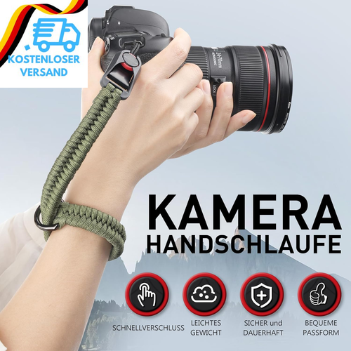 Sunya Kamera Handschlaufe Mit Schnellverschluss. Verstellbarer Kameragurt Für Ve - Bild 2 von 12