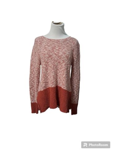 L.L. Bean signature womens sweater colorblock size