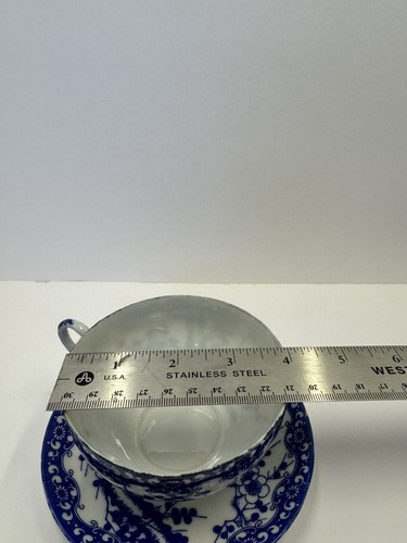 Vintage Nippon Cherry Blossom Eggshell Cup And Saucers. Marked - Picture 2 of 5