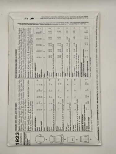 Camisa, vestido, chaleco, pantalones cortos con patrón de simplicidad 1923 para niños y niñas - Imagen 2 de 2