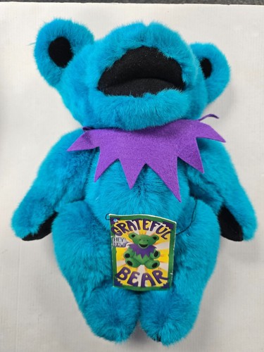 Peluche Grateful Dead 1990 9"" TEAL DANCE OSO ARTICULADO de colección Steven Smith + etiqueta - Imagen 2 de 11