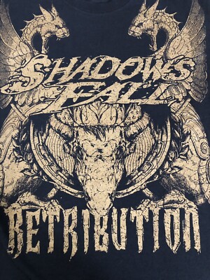 2009 SHADOWS FALL 6th Album RETRIBUTION Jon, Matt, Paul, Brian Jason T-Shirt M