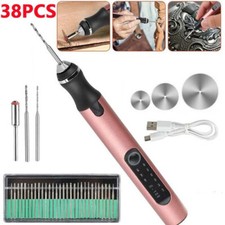 Cordless Engraving Pen USB Rechargable 37 Bits Mini Electric DIY Portable Tool
