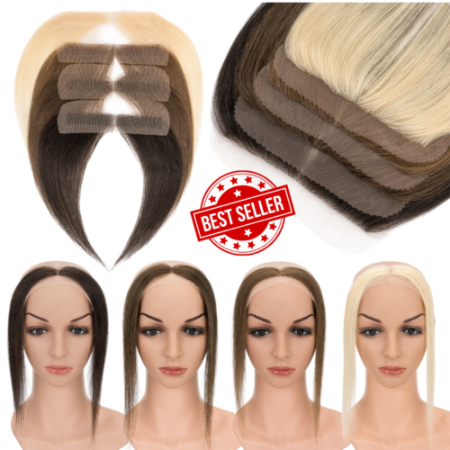 Full Lace Remy Human Hair Topper Women Cover Up Receding Hairline Pieces Patches - Picture 13 of 33