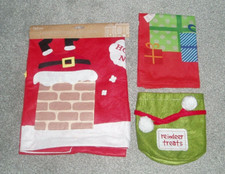 BOŻONARODZENIOWE WORKI MIKOŁAJA x 2 + PAKIET TOREB NA SMAKOŁYKI RENIFERÓW - FABRYCZNIE NOWE I UŻYWANE