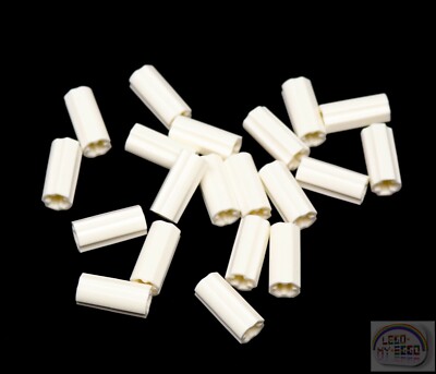 LEGO Technic - 20 x Axle Connector - Smooth - White - New - (6538c, EV3)
