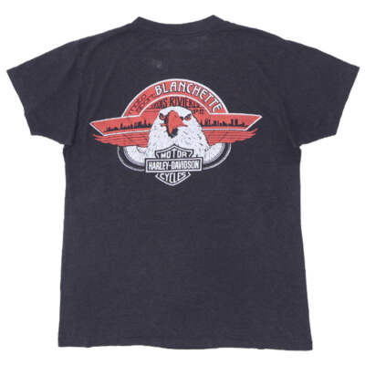 1997 Vintage Harley Davidson Blanchette 3D Emblem T-Shirt S