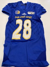Game Worn Used adidas San Jose State Spartans SJSU Football Jersey 2 Large #28