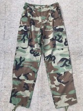 US ARMY WOODLAND CAMOUFLAGE TROUSERS SMALL REGULAR