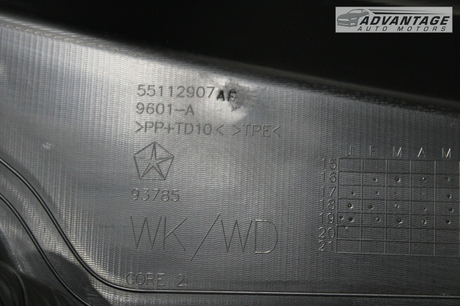 20162023 DODGE DURANGO FRONT WINDSHIELD WIPER COWL VENT PANEL